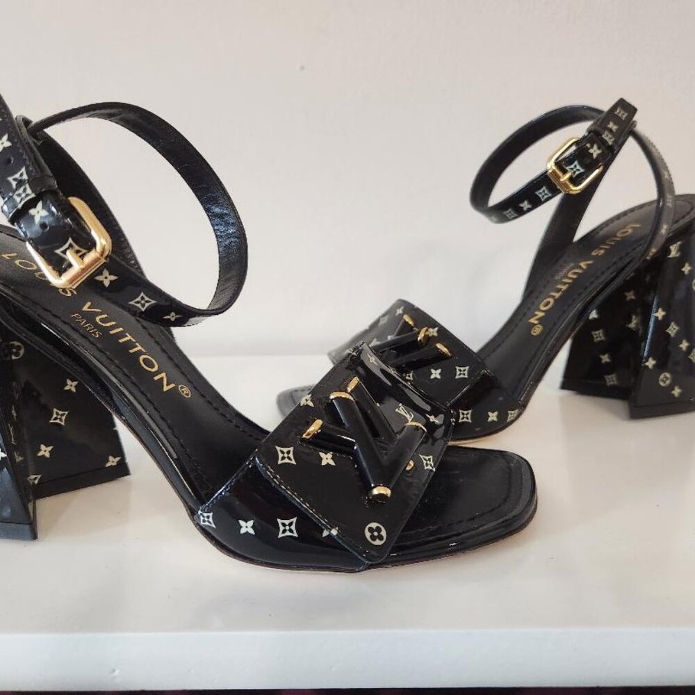 Louis Vuitton Platform Logo Sandals